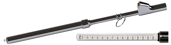 Truck Tire Gauge with Aluminum Slide - GA-248
