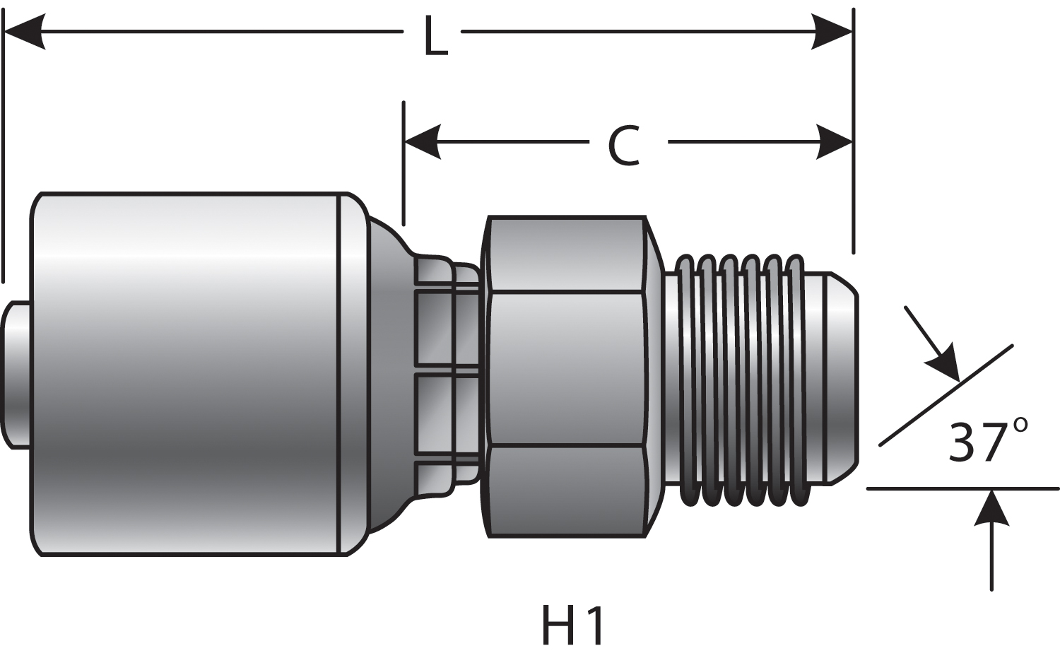 Hydraulic Coupling / Adapter - G25165-0810