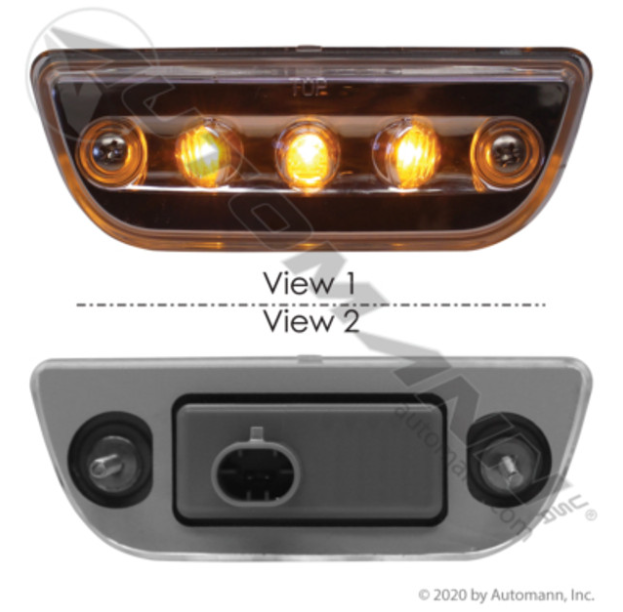 Automann 564.75083C LED Clear Cab Lamp for Peterbilt and Kenworth - 564.75083C