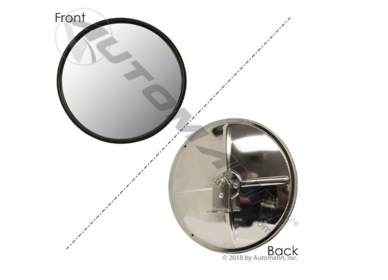 Automann 563.9004 Convex Mirror 8.5in Stainless Steel - 563.9004