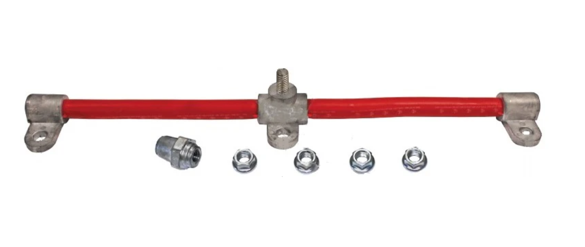 Automann 178.2014RD 14" Red 3 Battery Harness - 178.2014RD