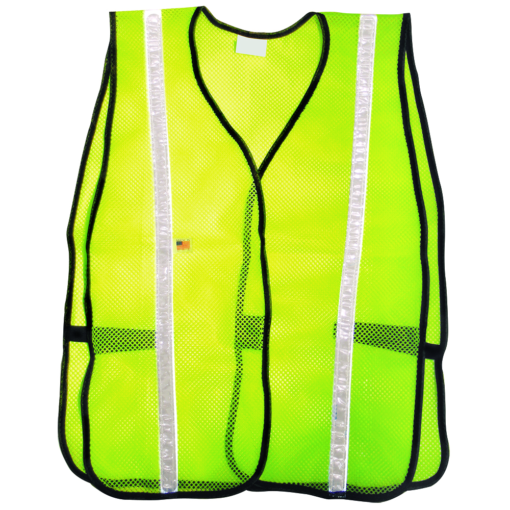 LIME KNIT VEST W/ 1&quot; WHITE STRIPE VH302 - VH302