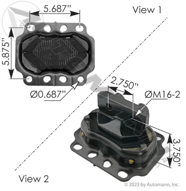 Motor Mount Rear Peterbilt - M17499