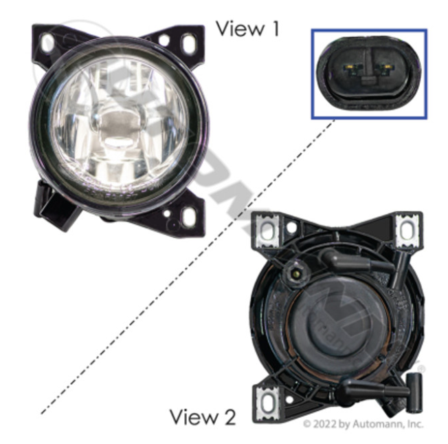 Automann 564.59057 Kenworth/Peterbilt T660 Fog Lamp - 564.59057