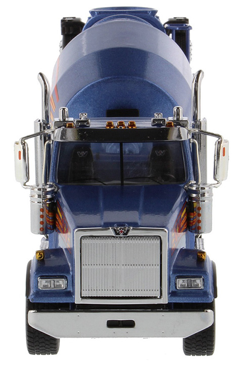 1:50 Western Star 4900 with Lift Axle and McNeilus BridgeMaster Mixer - Metallic Blue - 71075