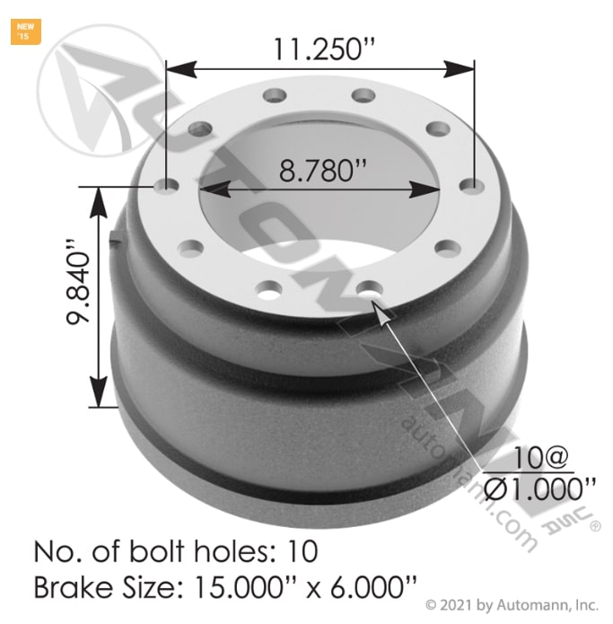 Brake Drum - 151.5602BA