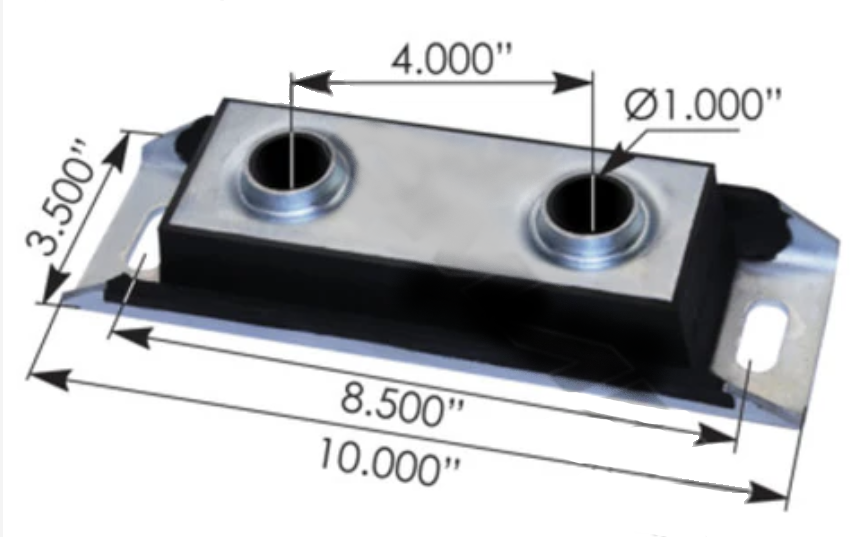 Automann M203048 Motor Mount Bushing Volvo-Autocar-GM - M203048