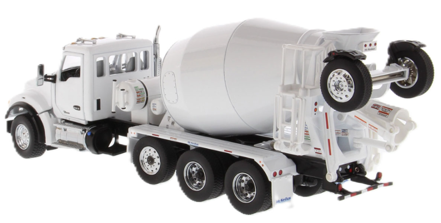 1:50 Kenworth T880S SBFA Tandem with McNeilus BridgeMaster Mixer - White - 71081