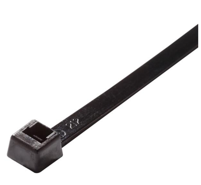 ACT Standard Cable Ties, 7", UV Black, 100/Pkg (AL07500CACT) - AL07500CACT