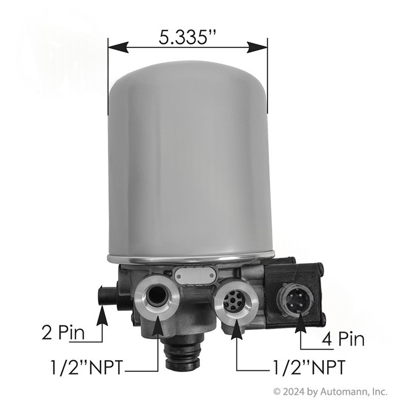 Wabco ECAD Coalescing Air Dryer 12V - 170.4324252000OE