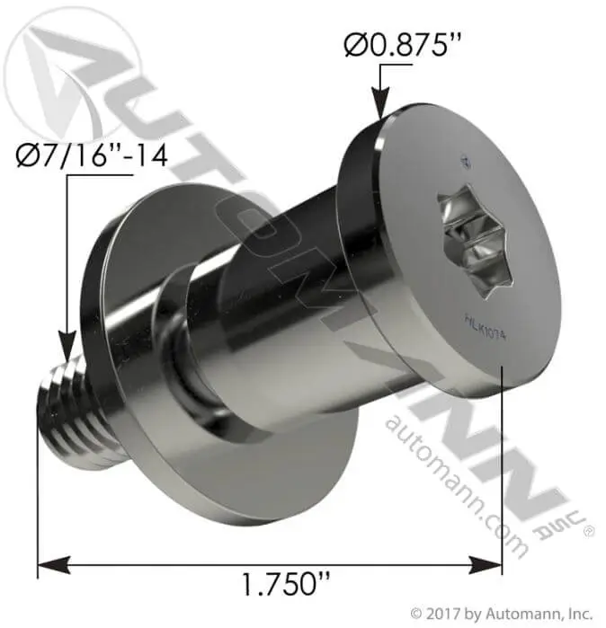 thumbnail image 2 of Mid Valley Door Latch Striker Bolt Kit For Dodge D/W Series & Ramcharger (1984-1993) – LH/RH, 10-Year Warranty 2 of 4