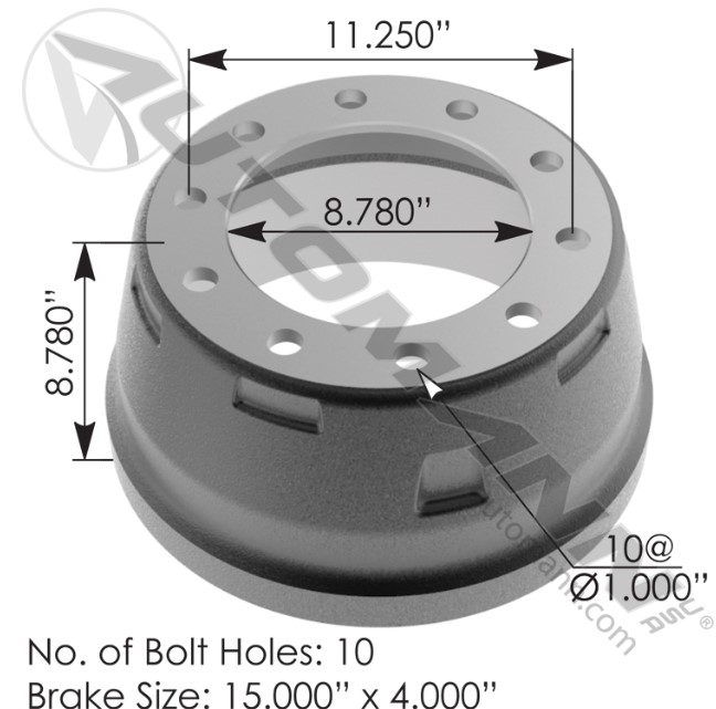 Brake Drum - 151.5402BA