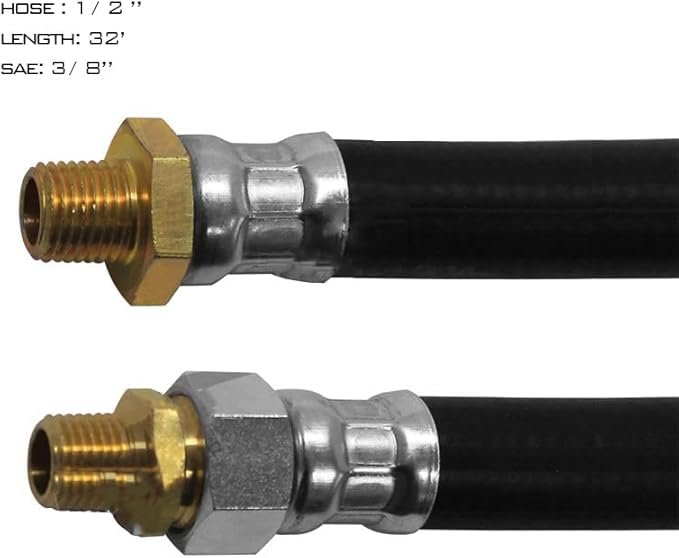 Air Hose Assembly ½" ID x 3/8" NPT x 32" - 177.7832