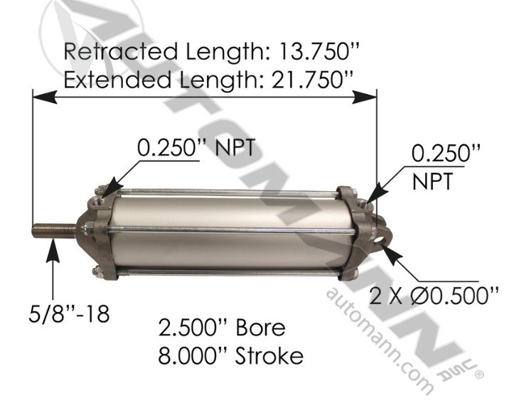 Tailgate Air Cylinder - 177.AC258