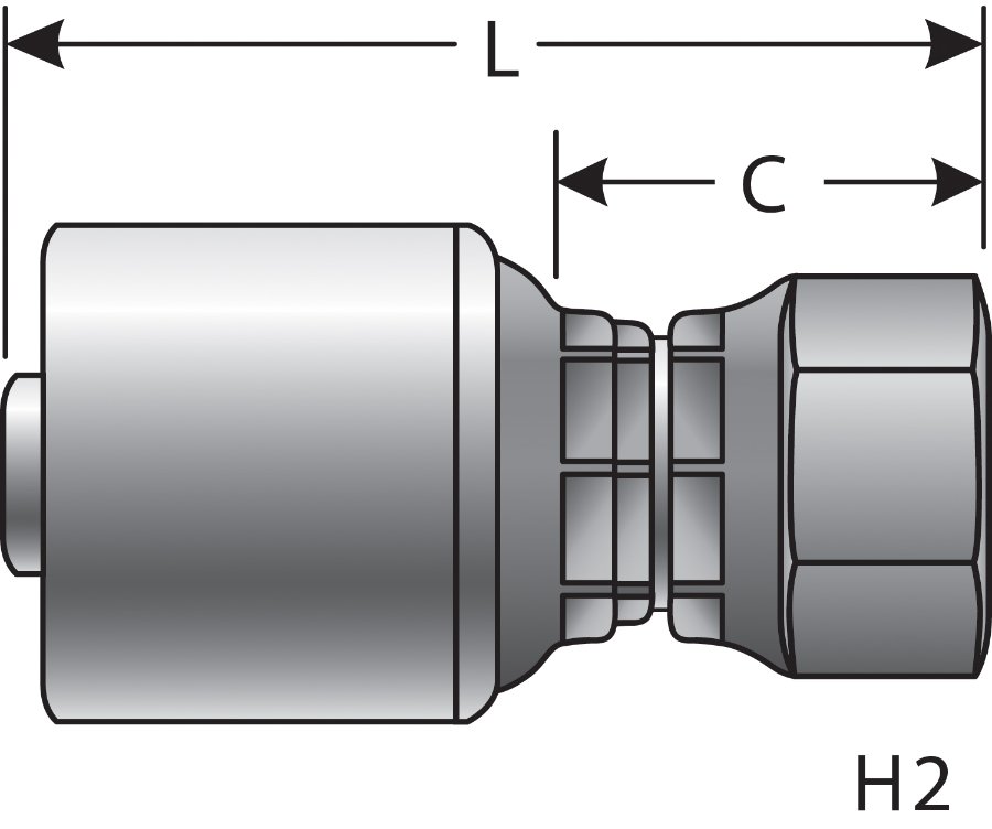 Hydraulic Coupling / Adapter - G25830-0404