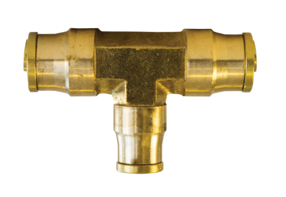 DOT Push-Lock Reducing Union Tee 3/8" x 3/8" x 1/4" Tube - PL1364664