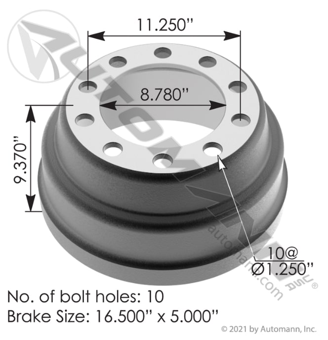 Brake Drum - 151.6503BA