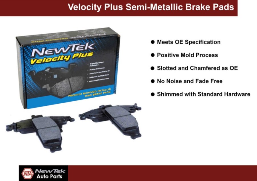 SMD1414H Front Semi-Metallic Brake Pads & Hardware - SMD1414H