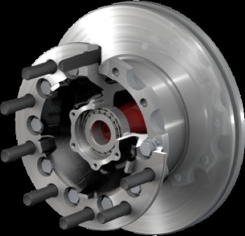 Disc Brake Rotor and Hub Assembly - 10083195