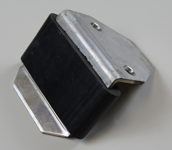 US Tarp 11177 Aluminum Stop Bracket w/ Rubber Bumper - 11177