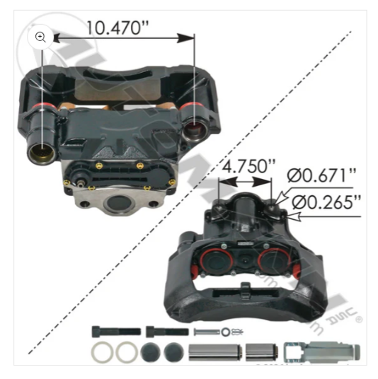 Air Disc Caliper Rationalized - 158.K097844
