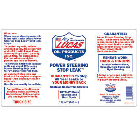Lucas Oil Power Steering Stop Leak - LUCA10011
