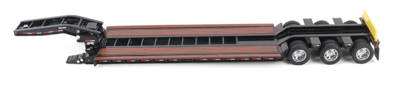 1:50 Trail King TK120 Hydraulic Detachable Gooseneck Lowboy Trailer - Black Outrigger Version - 71137
