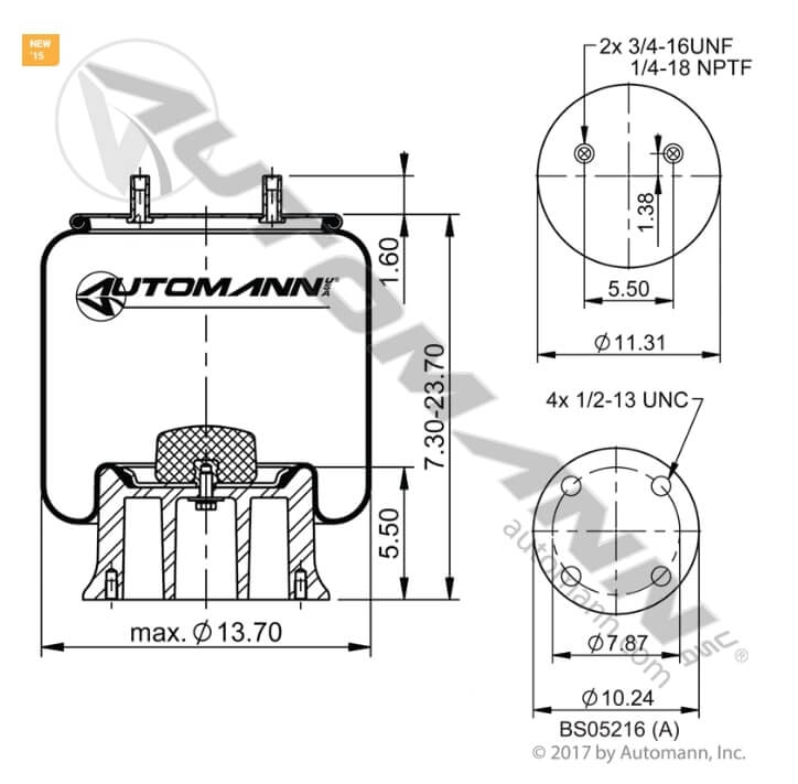 Air Spring Rolling Lobe - AB1DK28B-A1069