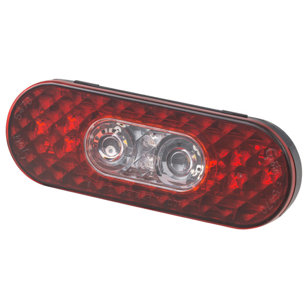 6" Oval LED Stop Tail Turn Light w/ Integrated Back-up - 54702