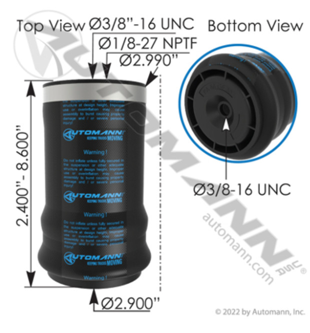 Automann ABSZ70-7035 Cabin Air Spring - ABSZ70-7035
