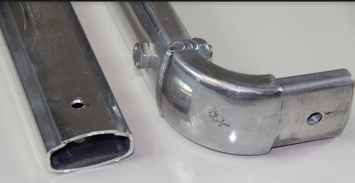 US Tarp 11236 98" Aluminum Upper Side Arm with 90° Corner - 11236