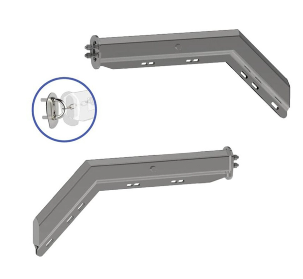 Automann 562.468SS201FS Mud Flap Hanger Kit Spring Loaded - 562.468SS201FS