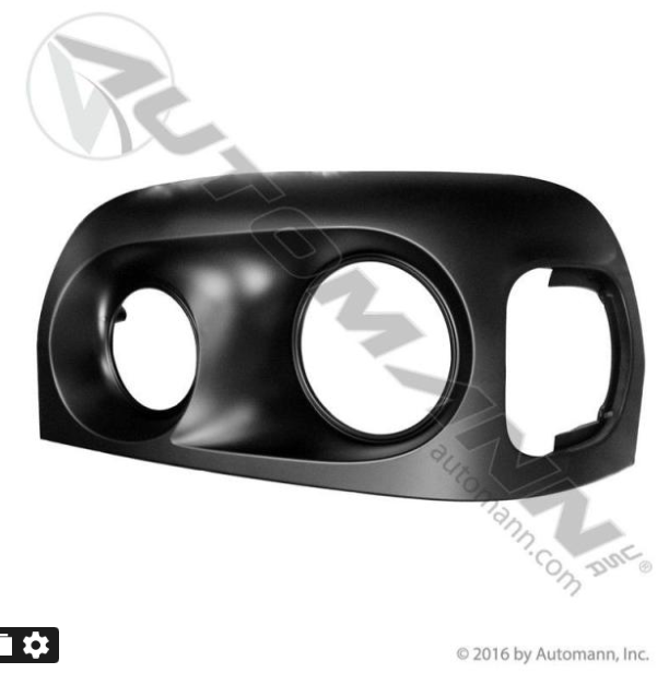 Automann 564.46047 LH Black Century Headlamp Bezel - 564.46047