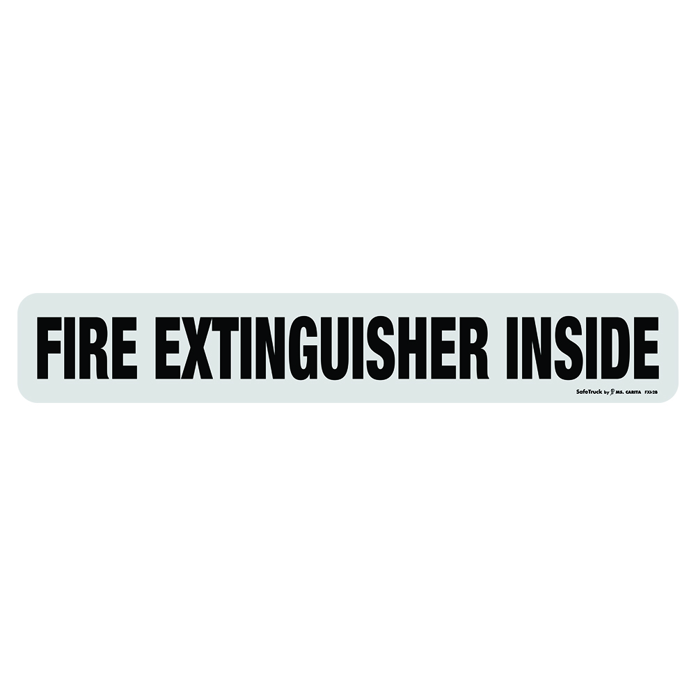 Fire Extinguisher Inside Decal - FXI-2B