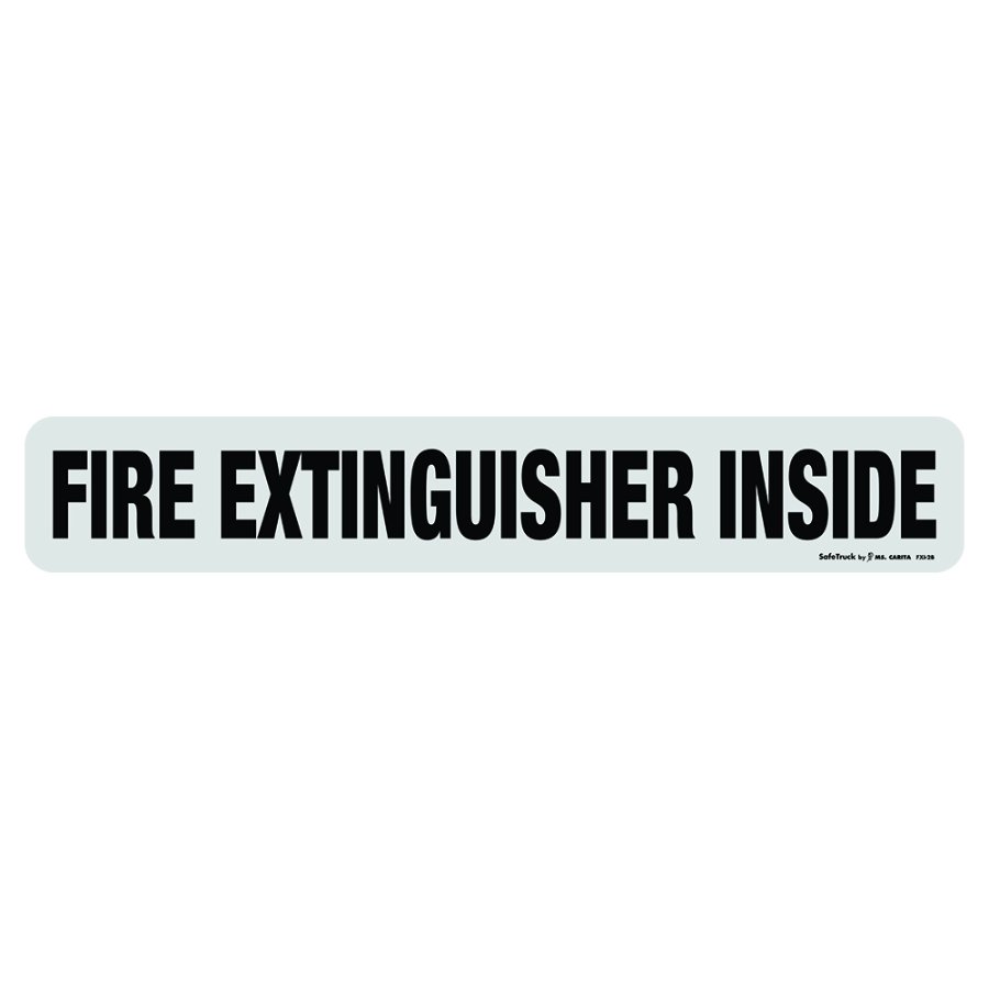 Fire Extinguisher Inside Decal - FXI-2B