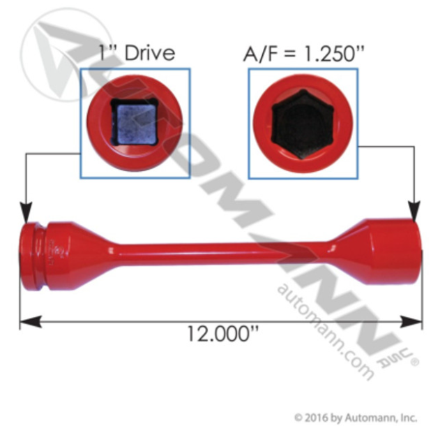 Automann 210.2114TS Torque Stick Wrench 1.25" HEX - 210.2114TS