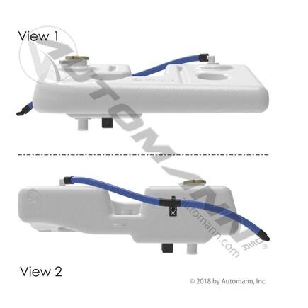 Automann 575.10112 Engine Coolant Reservoir for Freightliner - 575.10112