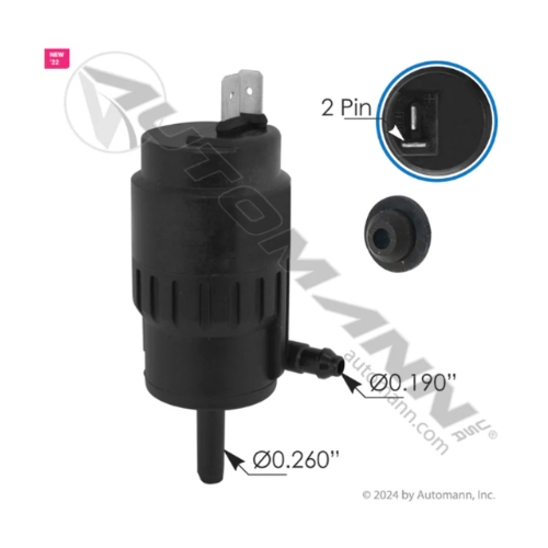 WASHER FLUID PUMP PETERBILT - HLK7039