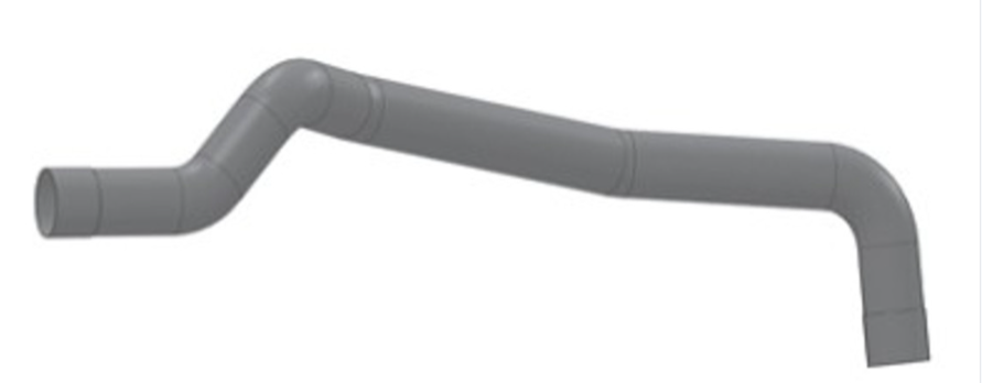 Grand Rock SB5-4133BB 4" 5 Bend Bluebird Bus Pipe ID-ID ALZ - SB5-4133BB