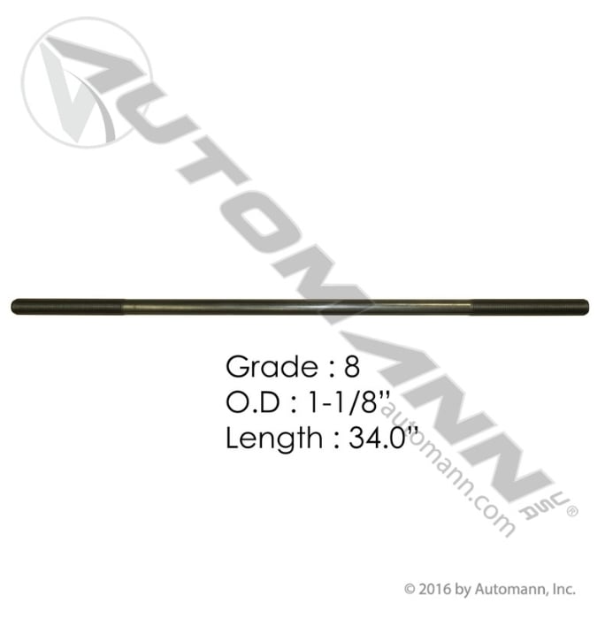 1.125IN X 34IN GR8 Threaded Rod - TR811234