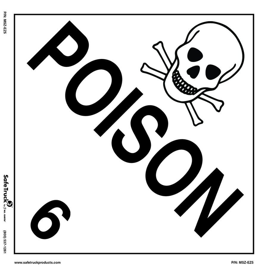 Ms. Carita 10.75"x 10.75" POISON 6 Decal MSZ-EZ5 - MSZ-EZ5