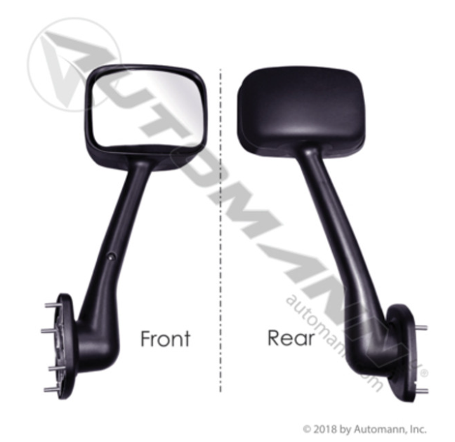 Automann 563.46012 Hood Mount Mirror Black Right Hand - 563.46012