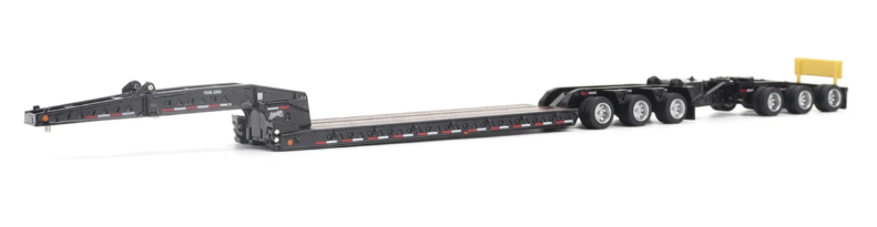 1:64 Trail King TK170 Hydraulic Detachable Gooseneck Lowboy Trailer with Jeep &amp; Booster - 71165
