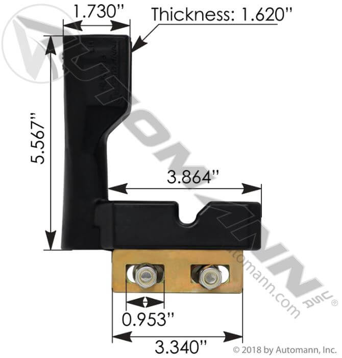 Hood Support Latch LH Freightliner - HLK1013