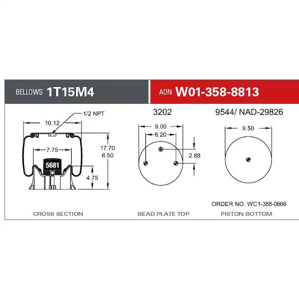1T15M4 Cb 1/2 Npt 2Bn PST - AS8813