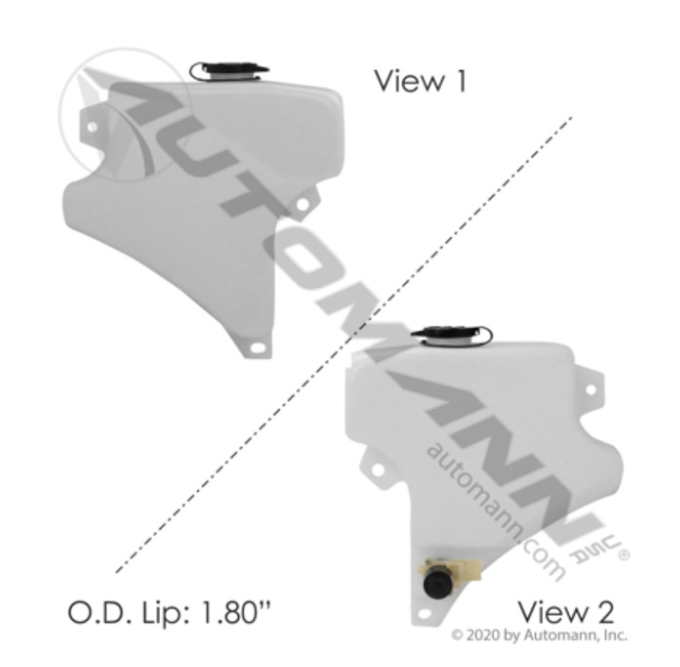 Automann 575.1022 Washer Fluid Reservoir for Peterbilt - 575.1022