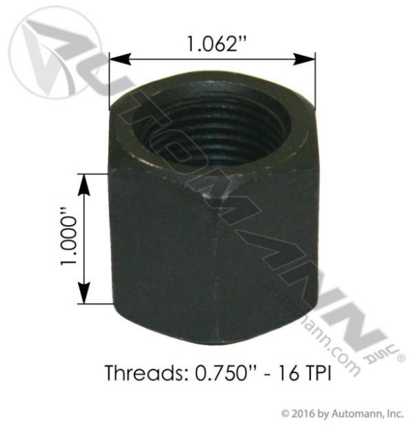 Automann DN4 Deep Nut 3/4"-16 X 1-1/16" - DN4