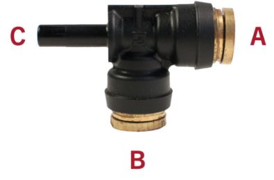 Air Brake Air Line Fitting - QS71-44C