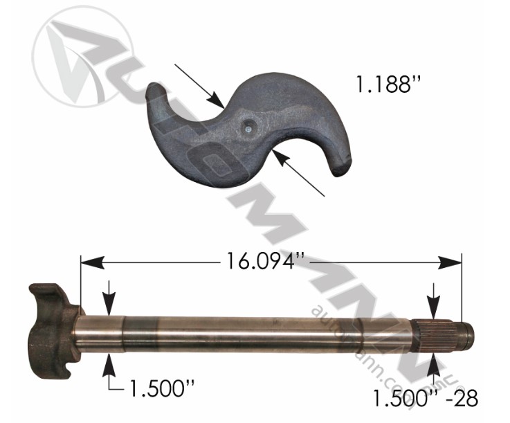Camshaft LH - 122.281603.01