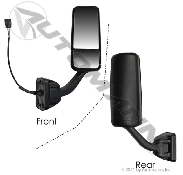 Automann 563.46008 Freightliner RH Black Mirror - 563.46008